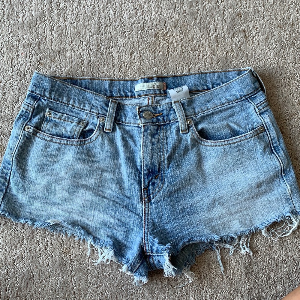 Vintage Levi 505 cut offs